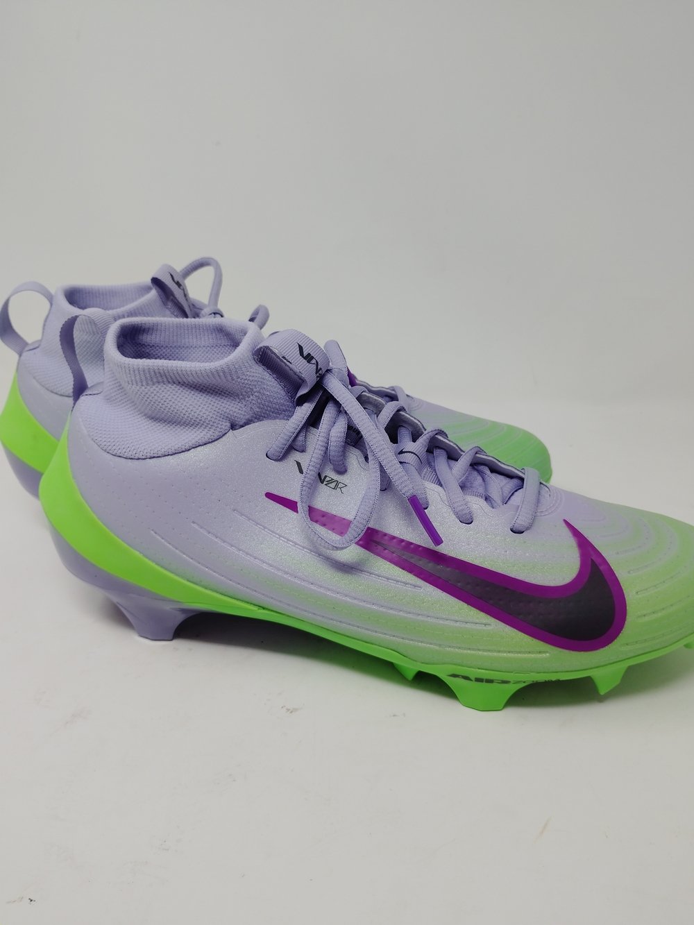 Nike Football Cleats Vapor Edge Pro 2 Hydrangea Purple Green Size 9